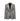 Hui Milano grey wool jacket with classic notched lapel, single-button closure, left chest pocket, and delicate white embroidery on sleeves and front, elegant and structured design for formal or semi-formal occasions, front view on white background.