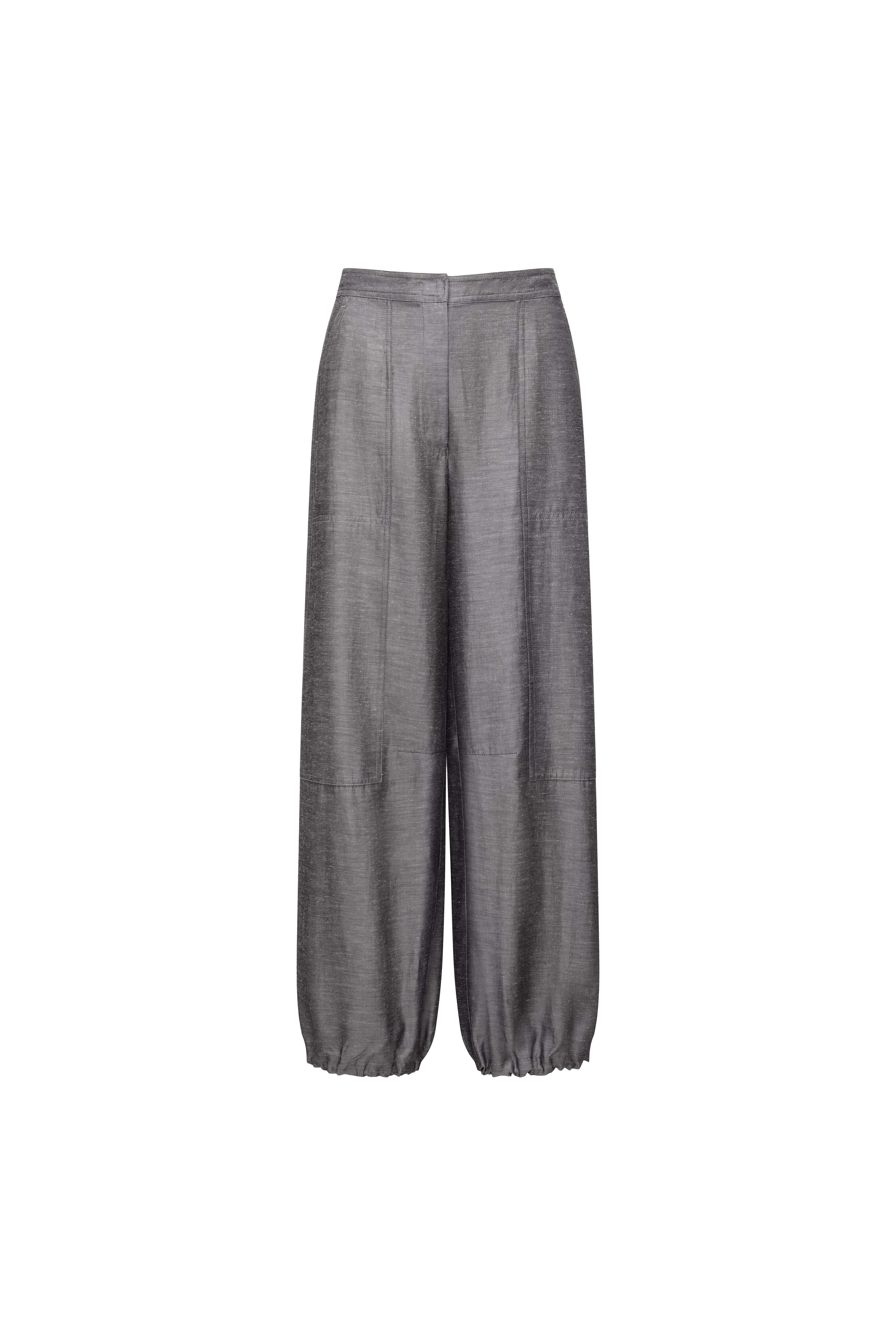 PANTALONE CON COULISSE COLORE GRIGIO