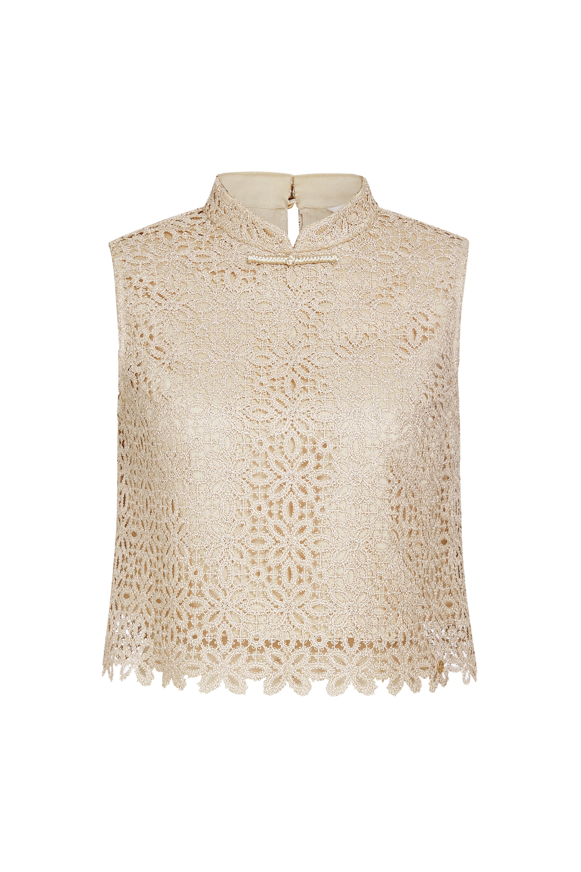 TOP PIZZO COLORE KAKI
