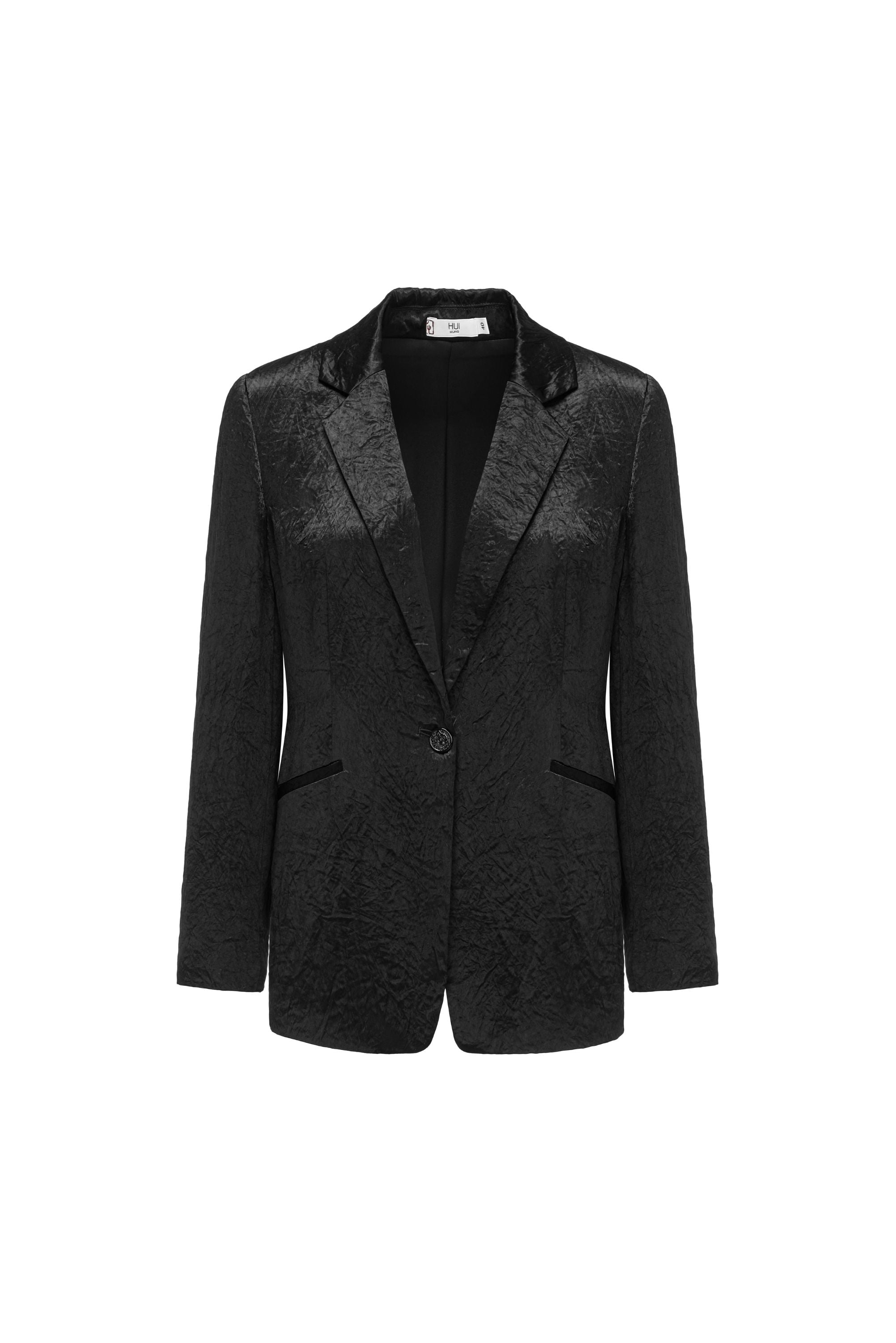 BLAZER NERO IN ACETATO