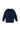 Navy blue lace cardigan on a white background
