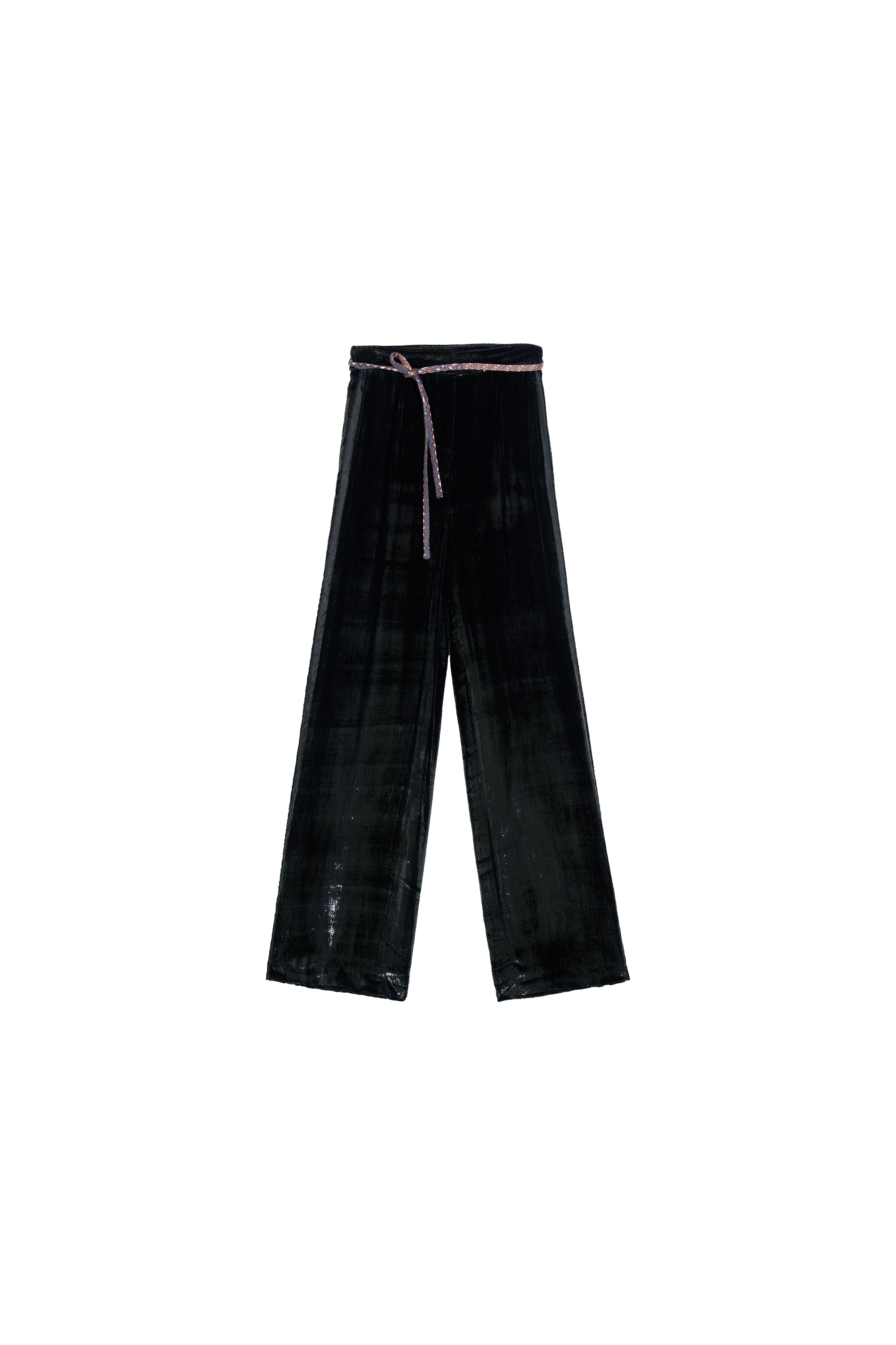 BLACK VELVET TROUSERS