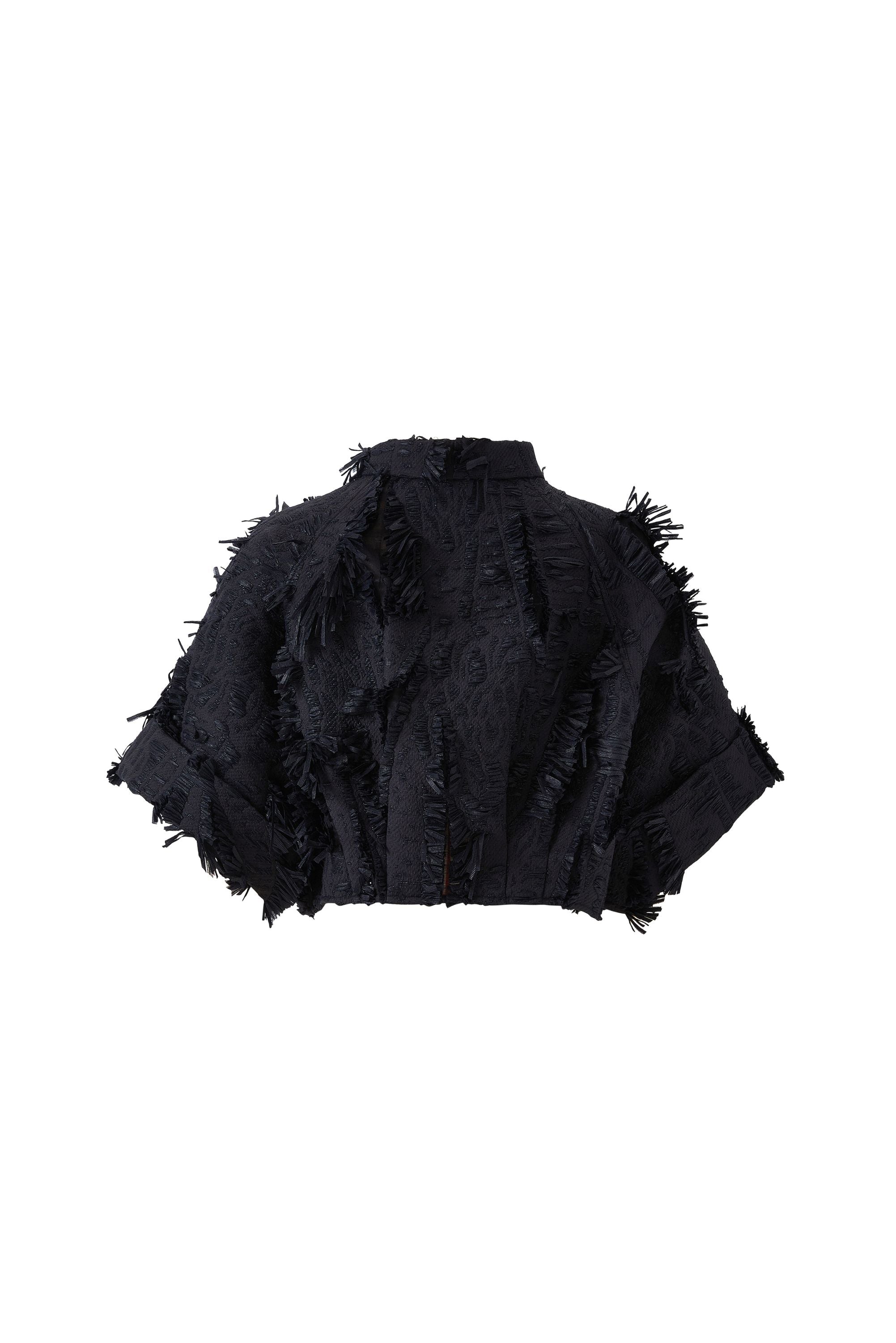 GIACCA IN JACQUARD CON FRANGE