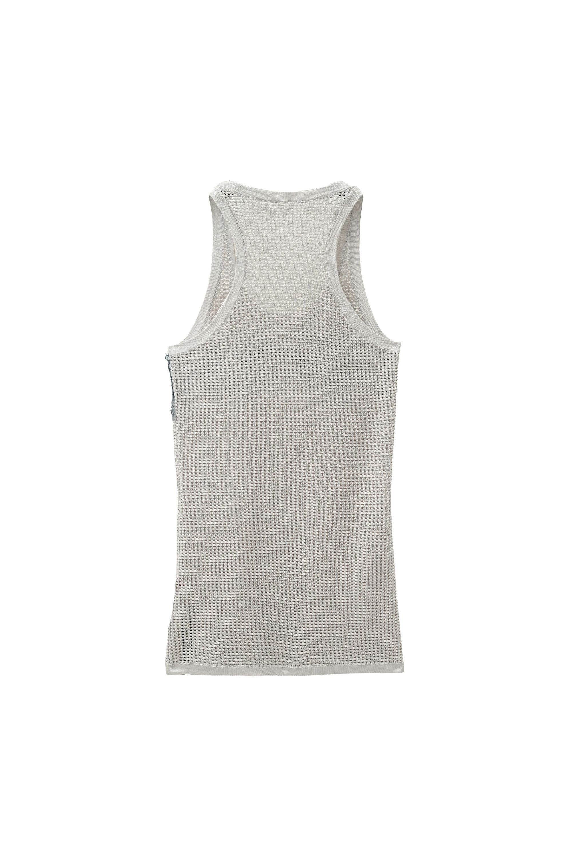 GREY KNITTED VEST