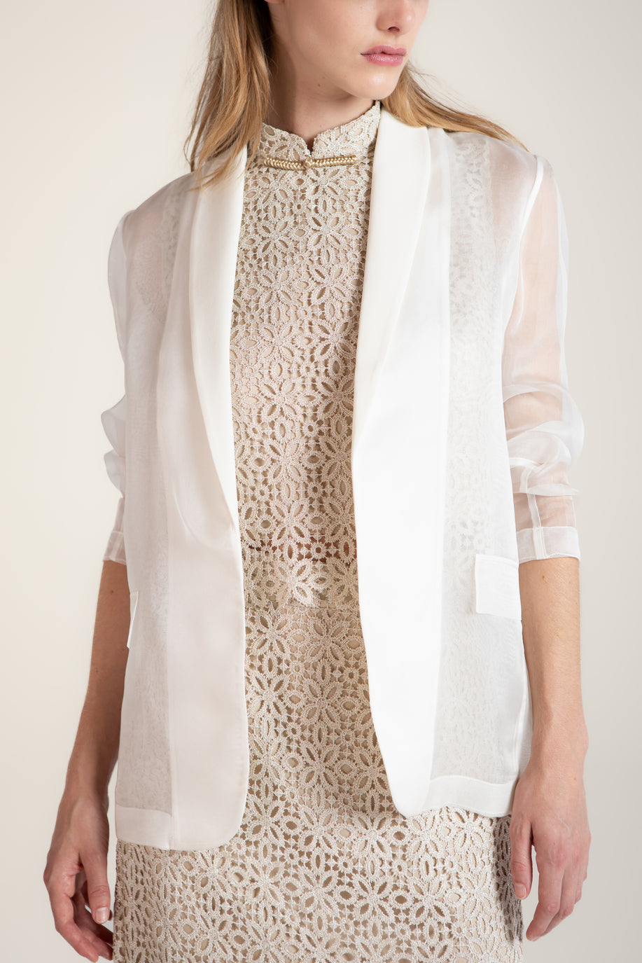 TOP NERO IN PIZZO