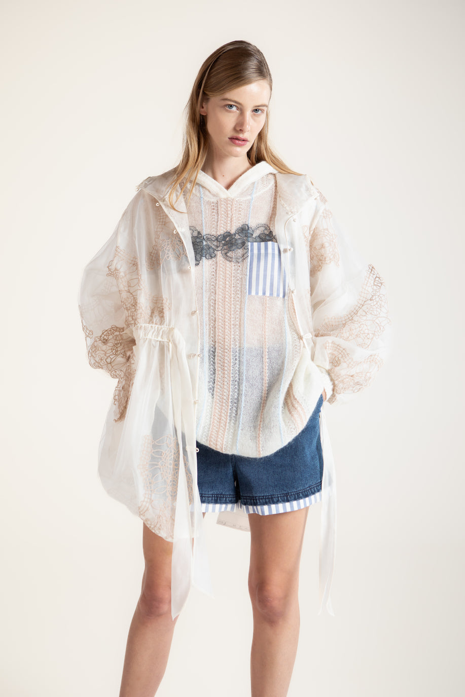 TOP IN MOHAIR CON CAPPUCCIO