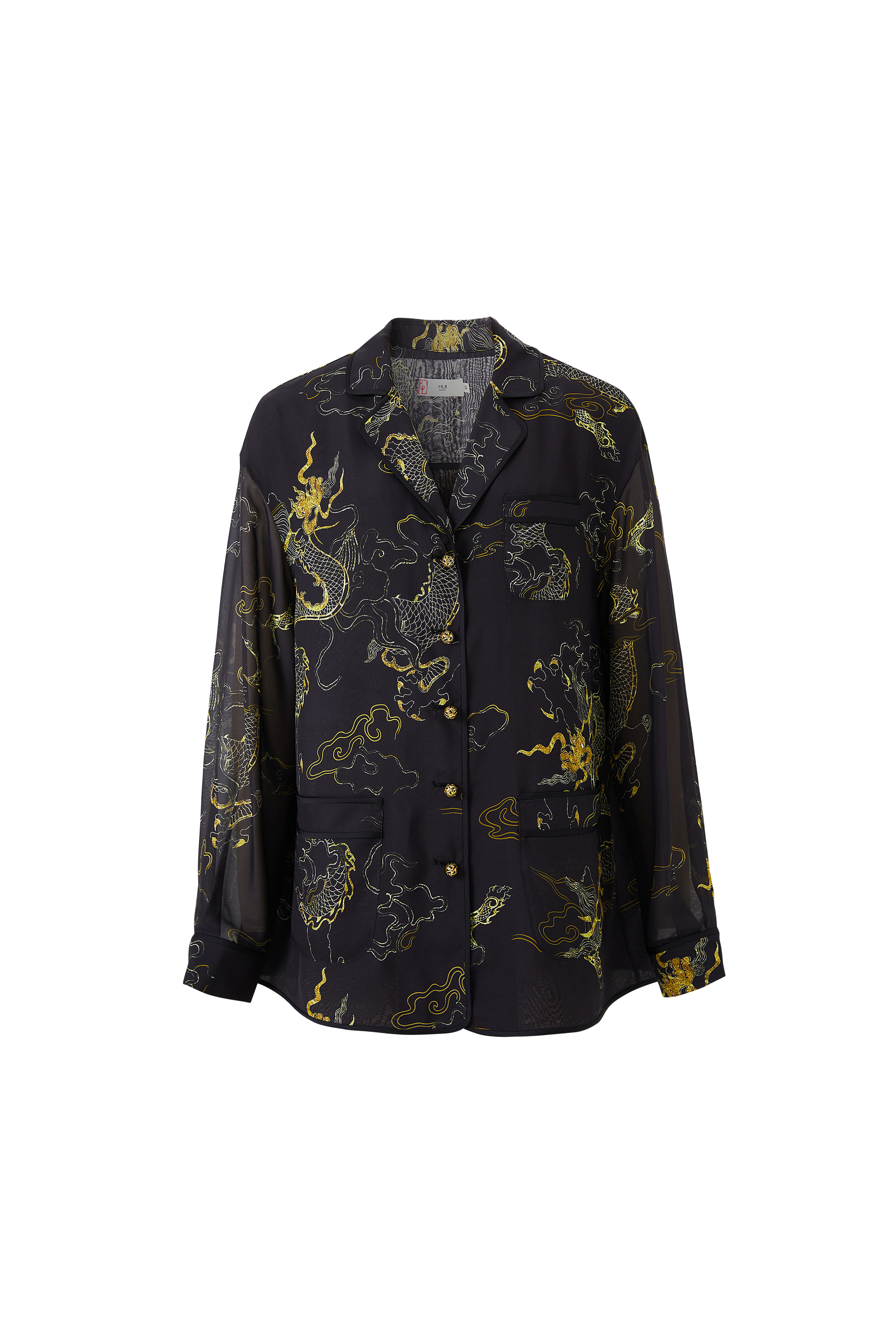 CAMICIA STAMPATA COLORE NERO