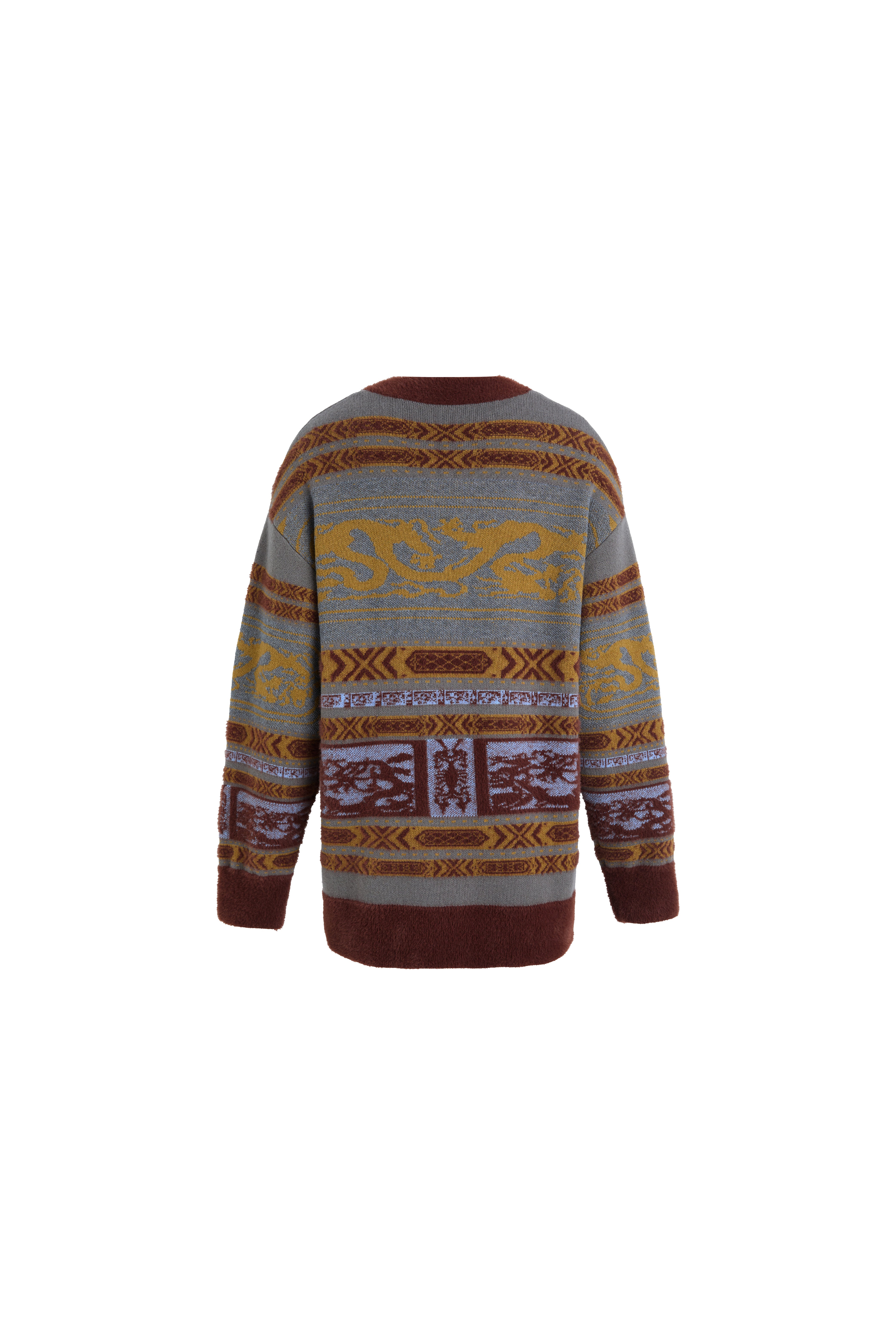 CARDIGAN CON STAMPA DRAGO