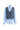 GILET GRIGIO CON CAMICIA BLU IN SETA