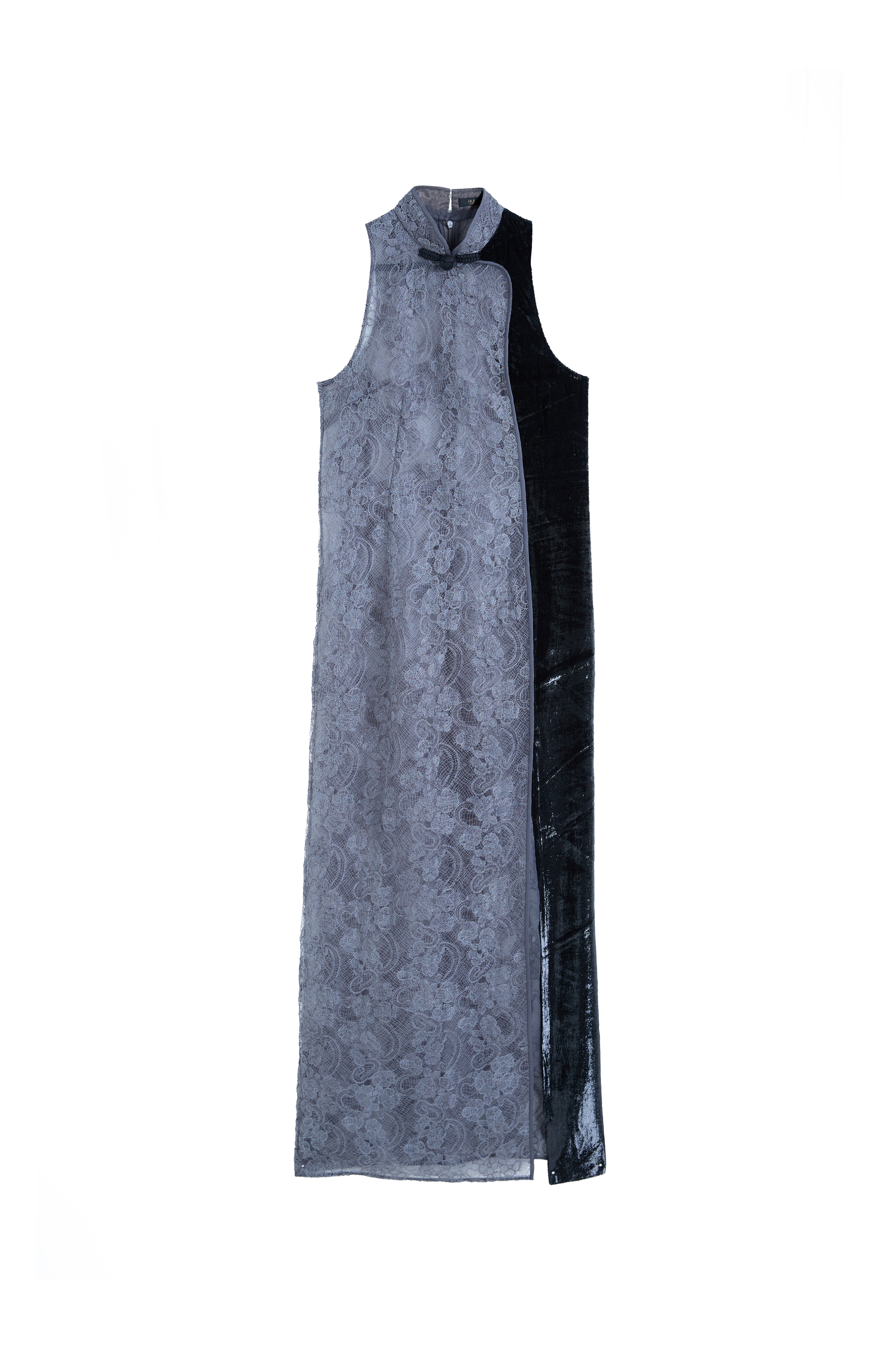 VESTITO QIPAO IN PIZZO