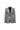 Hui Milano grey wool jacket with classic notched lapel, single-button closure, left chest pocket, and delicate white embroidery on sleeves and front, elegant and structured design for formal or semi-formal occasions, front view on white background.