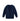 Hui Milano oversized navy blue cardigan with soft lines and minimalist elegant design, versatile for sophisticated day-to-evening outfits, front view on white background.
