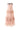 Muted pink wave dress with soft cascading layers, fluid silhouette inspired by water movement, feminine and serene design.